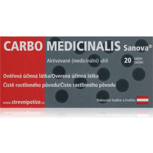 Carbo Medicinalis Sanova 20 tablet